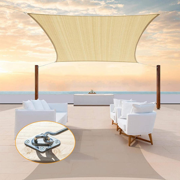 Sun Shade Sail Hardware Kit Stainless Steel Canopy Installation Kit Fixing Accessory for Rectangular Square Shade Sail Installation