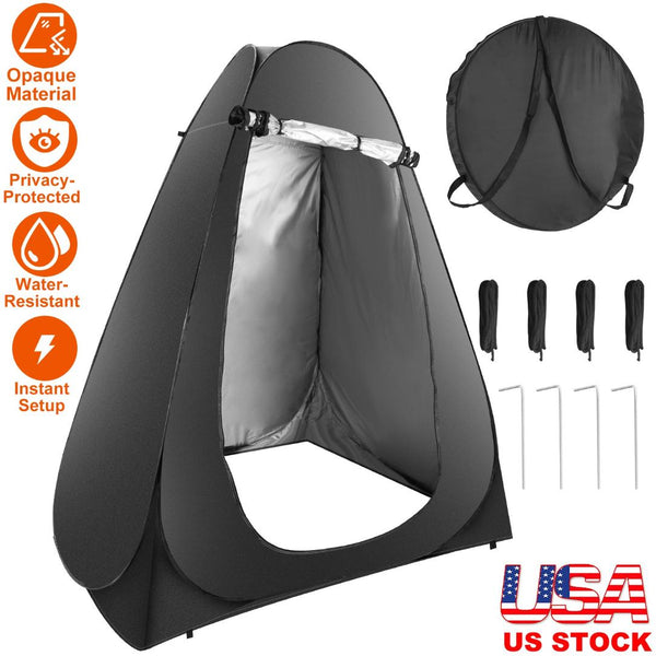 Pop Up Privacy Tent Foldable Outdoor Shower Toilet Tent Portable Cloth – YardEpic
