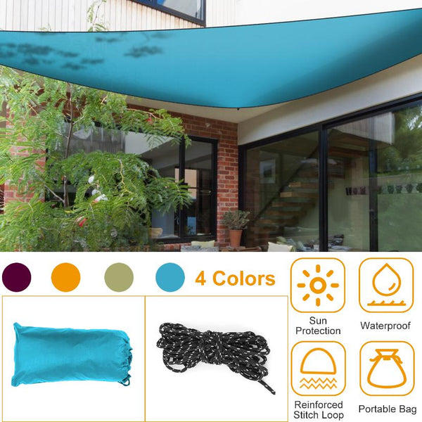 Triangle Shade Sail Patio Cover Canopy Awning Sail Sunscreen Camping Sail Cover