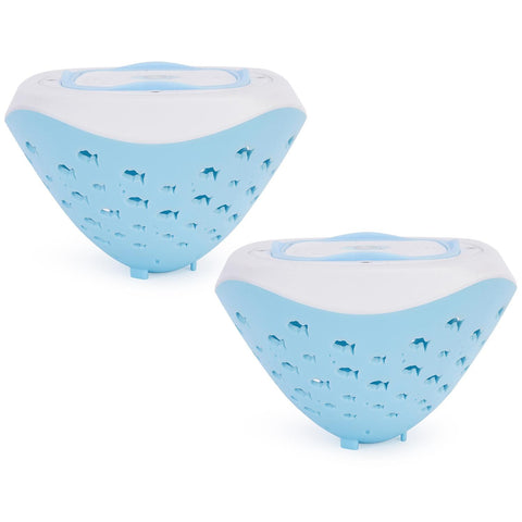 2Pcs Underwater Floating LED Light Colorful Fish Pattern 6 Lighting Modes Pool Lamp IP67 Waterproof Decorative Battery Powered Lights 80000Hrs Lifespan