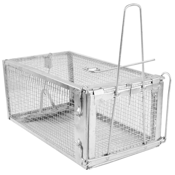 Rat Trap Cage Humane Live Rodent Trap Cage Metal Mice Mouse Control Bait Catch