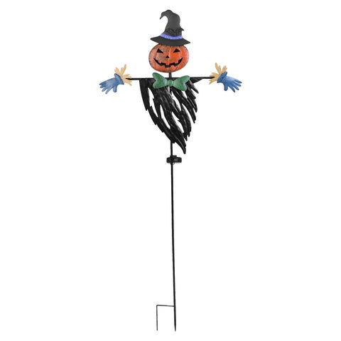 Scarecrow Halloween Outdoor Decoration Iron Garden Stake Solar Light Yard Lawn Patio