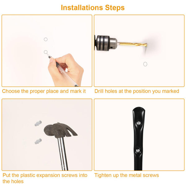 6 Pack Garage Storage Hooks 22lbs Load Bicycle Hooks Heavy Duty Utility Wall Hangers