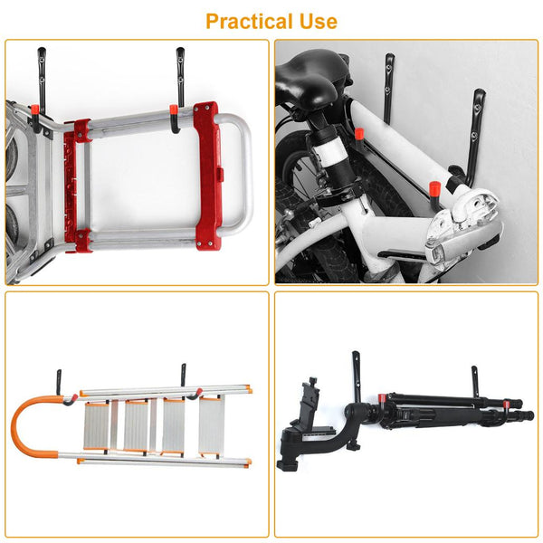 6 Pack Garage Storage Hooks 22lbs Load Bicycle Hooks Heavy Duty Utility Wall Hangers