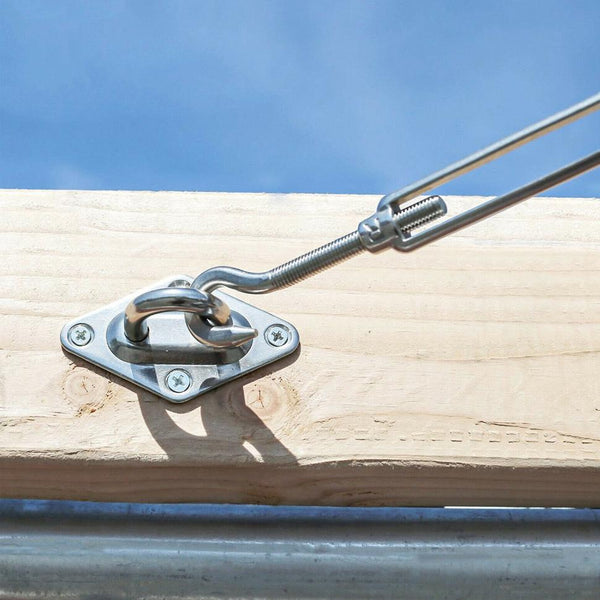 Sun Shade Sail Hardware Kit Stainless Steel Canopy Installation Kit Fixing Accessory for Rectangular Square Shade Sail Installation