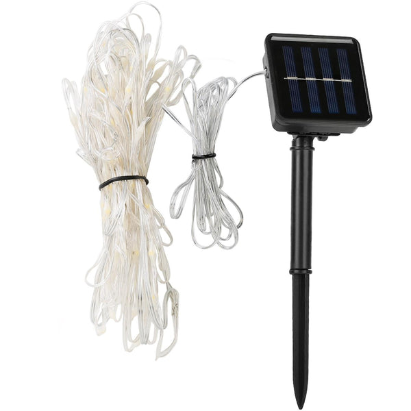 Solar String Lights for Umbrella Outdoor Parasol Waterproof 104 LED Warm White