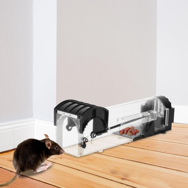 2Pcs Humane Live Mouse Trap Reusable Rat Rodent Trap Catch Release Cage Safe