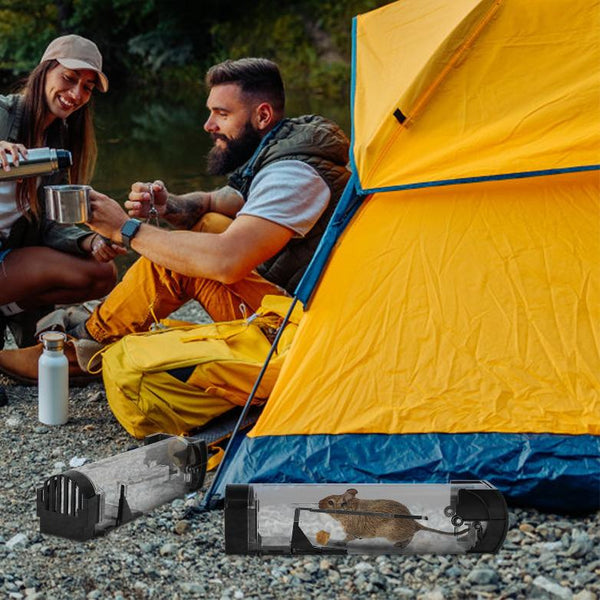 2Pcs Humane Live Mouse Trap Reusable Rat Rodent Trap Catch Release Cage Safe