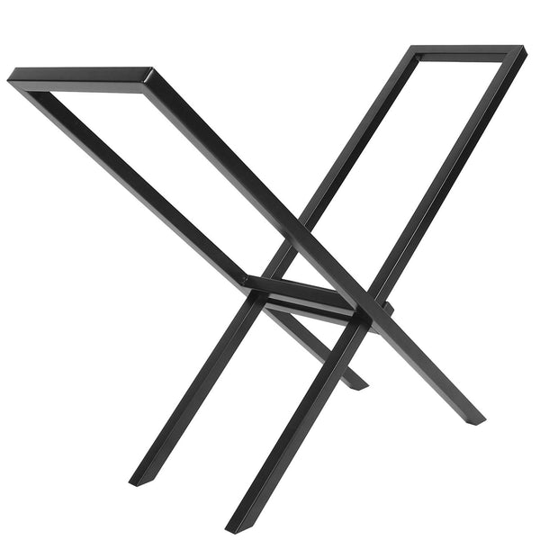 Firewood Log Rack 220LBS Steel Wood Lumber Storage Stacking X Shape Holder