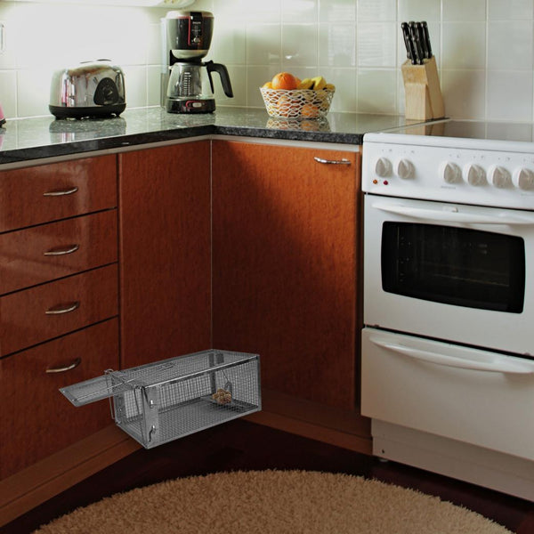 Rat Trap Cage Humane Live Rodent Trap Cage Metal Mice Mouse Control Bait Catch