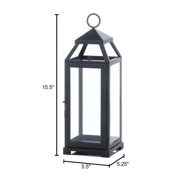 Sleek and Lean Tall Candle Holder Lanterns Black Candle Stands YardEpic