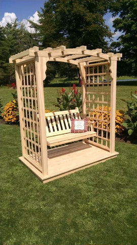 Cambridge Arbor w/ Deck & Swing or Glider