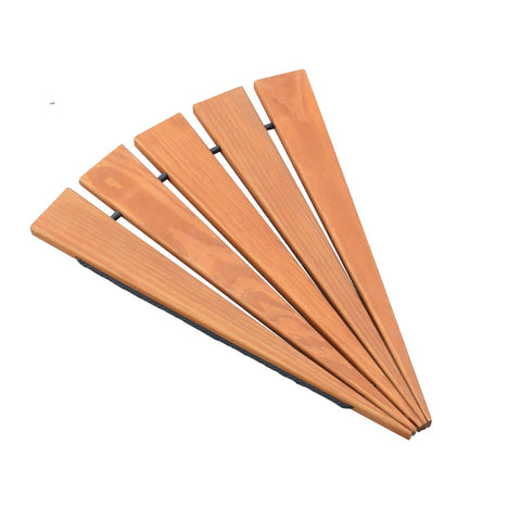 Walkway Corners in Pine Wood