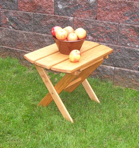 Small Folding End Table in Pine