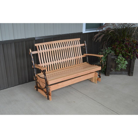 Outdoor Hickory Patio Porch Glider - 4 & 5 Foot Width - Buy Online at YardEpic.com