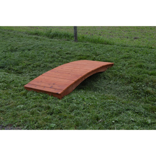 Plank Garden Bridge in Cedar 4 Feet Wide - Buy Online at YardEpic.com