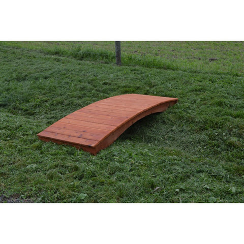 Plank Garden Bridge in Cedar 4 Feet Wide - Buy Online at YardEpic.com