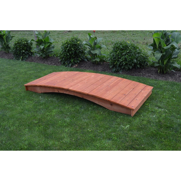 Plank Garden Bridge in Cedar 4 Feet Wide - Buy Online at YardEpic.com