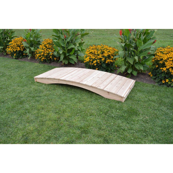 Plank Garden Bridge in Cedar 4 Feet Wide - Buy Online at YardEpic.com