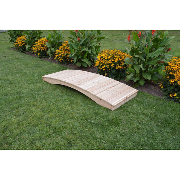 Plank Garden Bridge in Cedar 4 Feet Wide - Buy Online at YardEpic.com