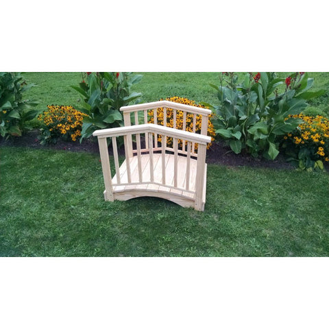 Baluster Garden Bridge w/ Rails - Pine - Buy Online at YardEpic.com