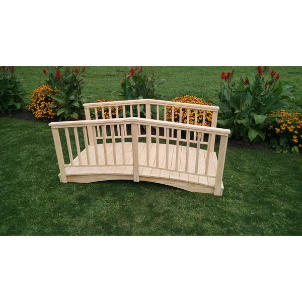 Baluster Garden Bridge w/ Rails - Pine - Buy Online at YardEpic.com