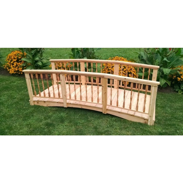 4 Ft. Wide Spindle Bridge w/ High Hand Rails in Cedar - Buy Online at YardEpic.com