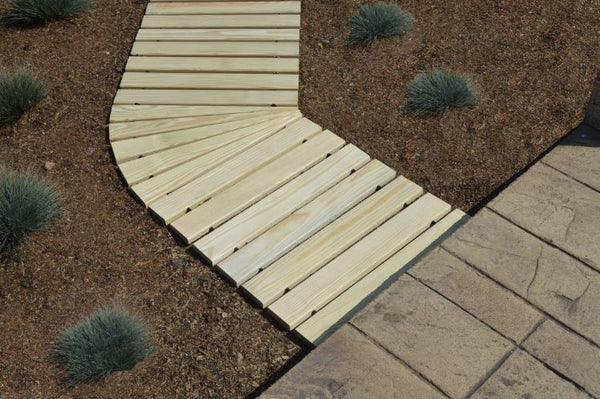 Walkway Corners in Pine Wood