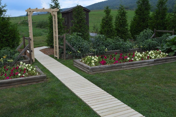 Walkway Corners in Pine Wood