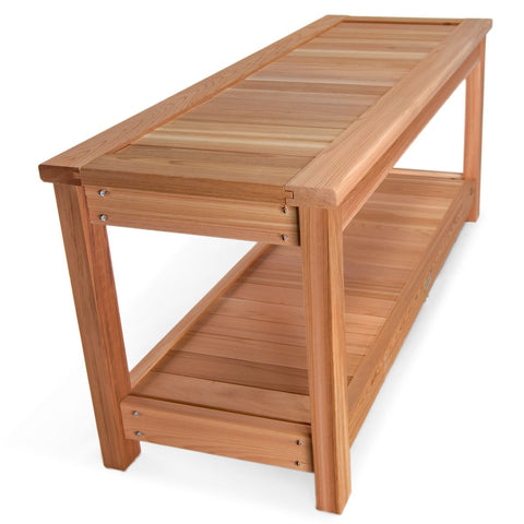 Sauna Pool Shower Bench Red Cedar Wood