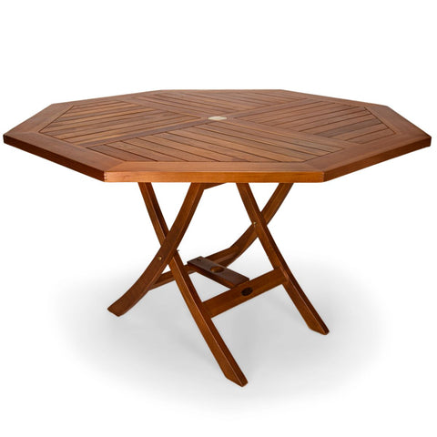 Large Octagon Folding Teak Table