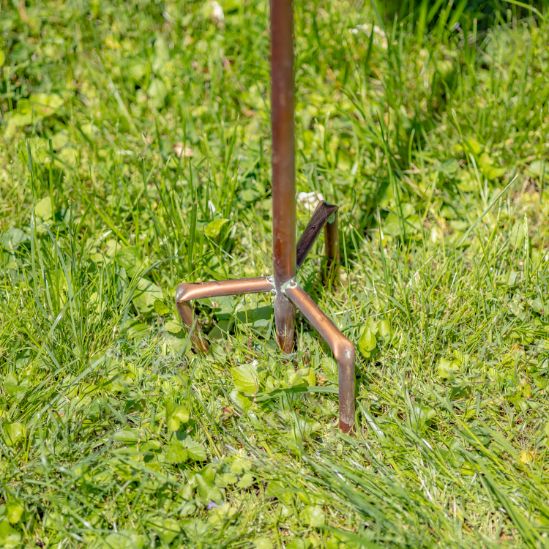 Tall Birdhouse Stakes Chapel Condo | Copper Galvanized