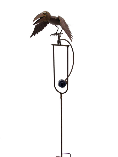 Bird Themed Garden Stake Stands Outdoor Decorations | Ravens Owls