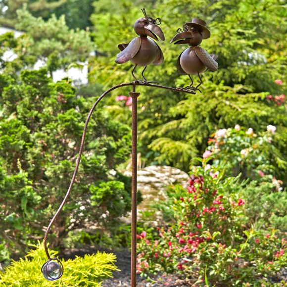 Bird Themed Garden Stake Stands Outdoor Decorations | Ravens Owls