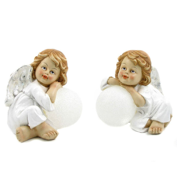 Set of 2 Tushkas Tealight Candle Holder Christmas Figurines