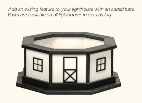 Base for Replica Lighthouses in Painted Wood