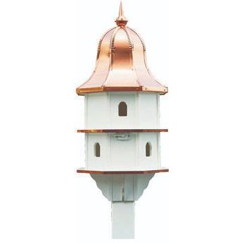 Copper Roof Bird House Feeders