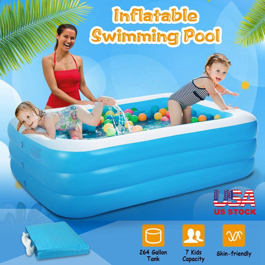 Inflatable Swimming Pools Family Swim Play Center Pool Blow up