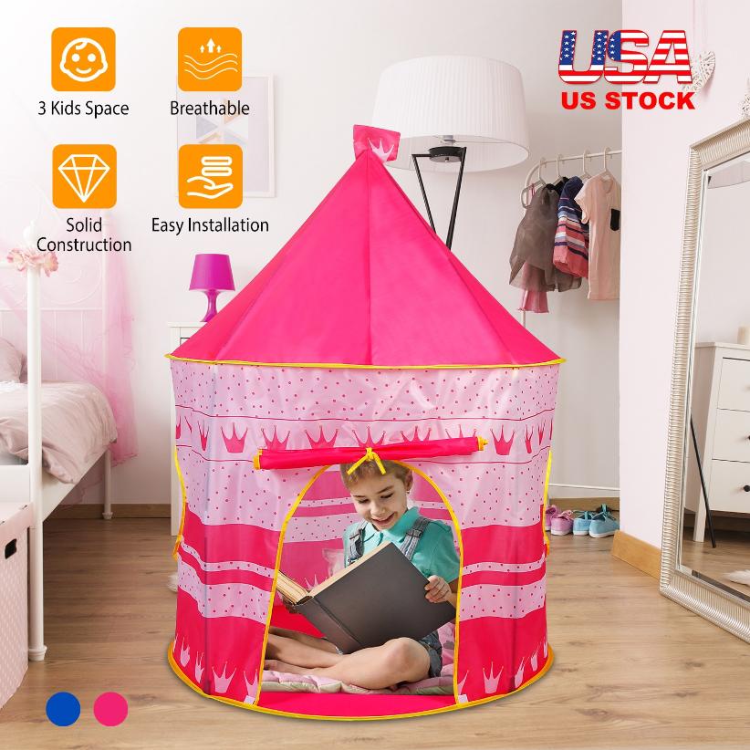 pop up castle tent iMounTEK Kids Play Tent Foldable Pop Up Children Play Tent Portable Baby Play Castle