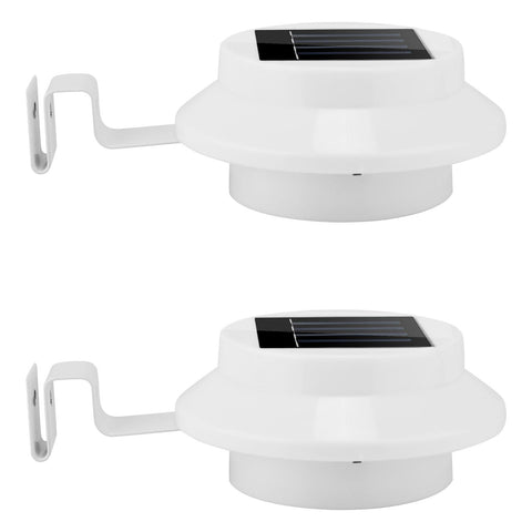 2 Pack Solar Powered Lights Outdoor Dusk to Dawn Sensor Security Lamps Wall Fence Yard