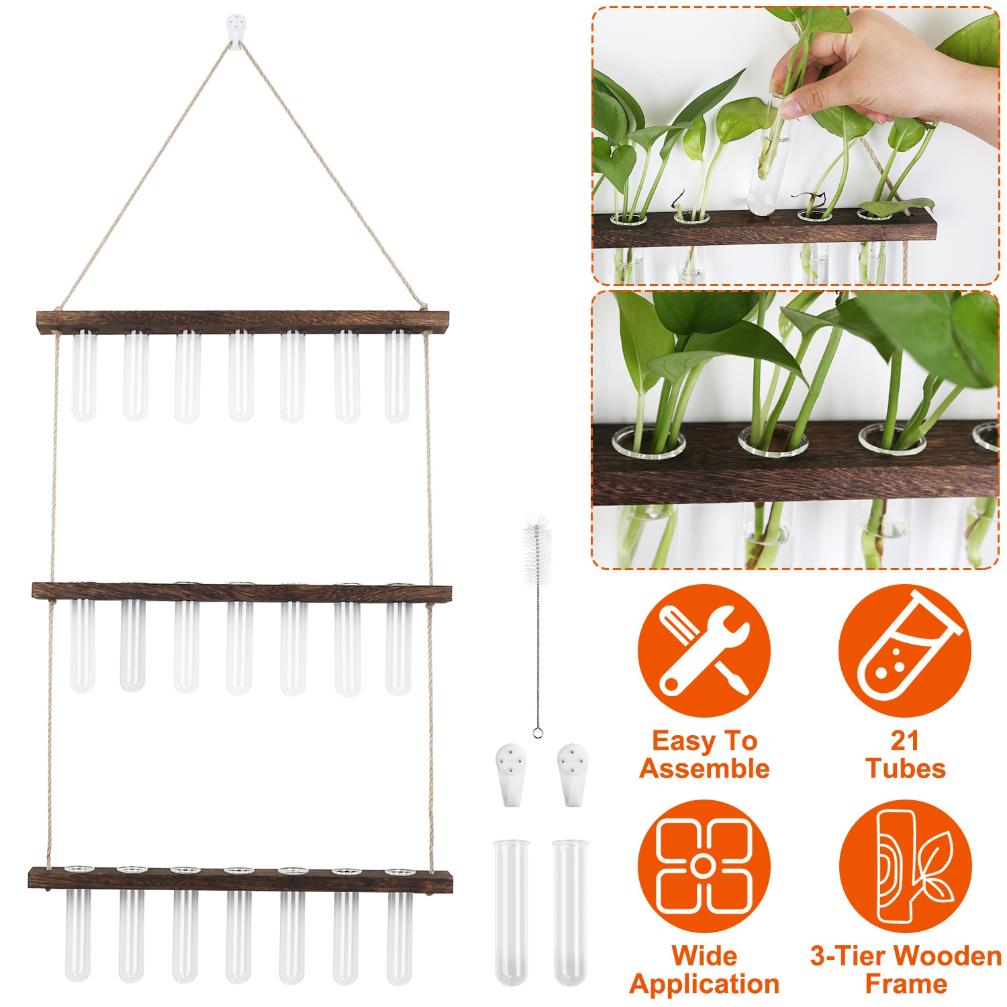hanging hydroponic planter Wall Hanging Planter Glass Hydroponic Vase Plant Flower Propagation Tu – YardEpic