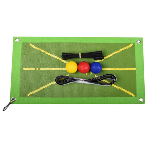 Golf Training Mat for Swing Path Feedback Practice Pad Portable Rolling Golf Training Aid