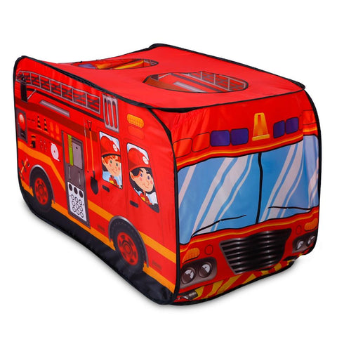 Fire Truck Pop Up Kids Play Tent Children Baby Play House Indoor Outdoor Use