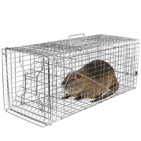 Medium Size Humane Trap Cage Catch Release Live Animal Rodent Cage Collapsible