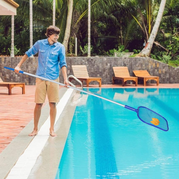 Swinging Pool Skimmer Cleaner Mesh Net Leaf Cleaning Scoop Pool Leaf R ...