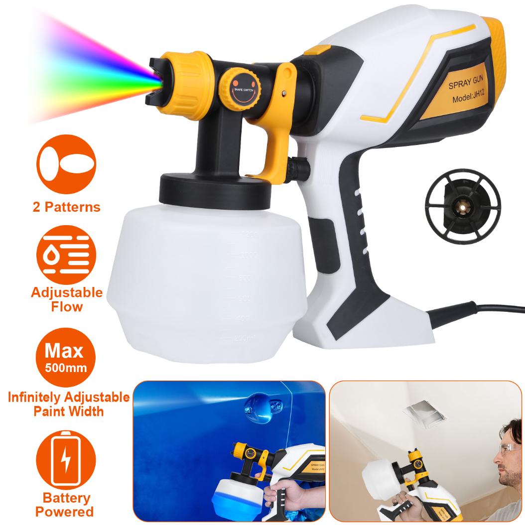 Hand Color Spray Machine Electric Paint Sprayer HVLP Spray Painting Gun Handheld Painter with D ...