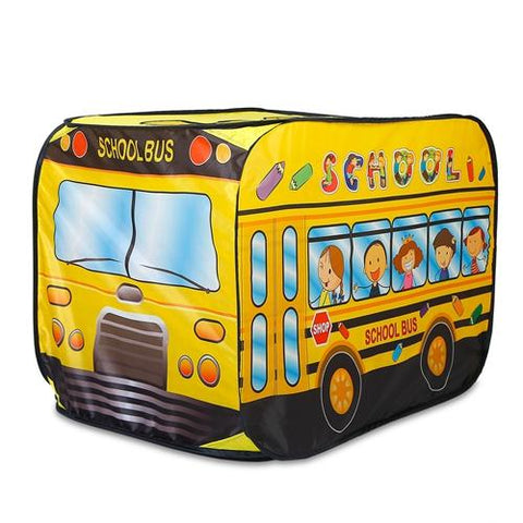 School Bus Kids Play Tent Foldable Pop Up Tent Children Baby Play House