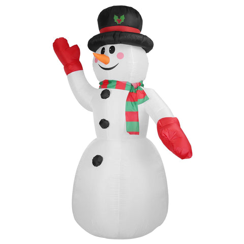 7.9FT Christmas Inflatable Giant Snowman Blow-up Light-up LED Lights Outdoor Yard