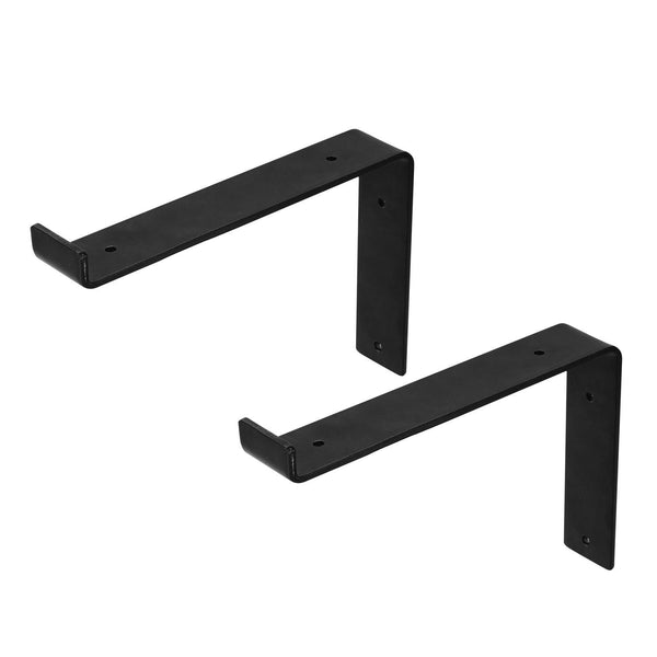 L Metal Racking Support 2 Pack Wall Mounted Shelf Bracket L-Shaped Metal Rack Support with Scr ...