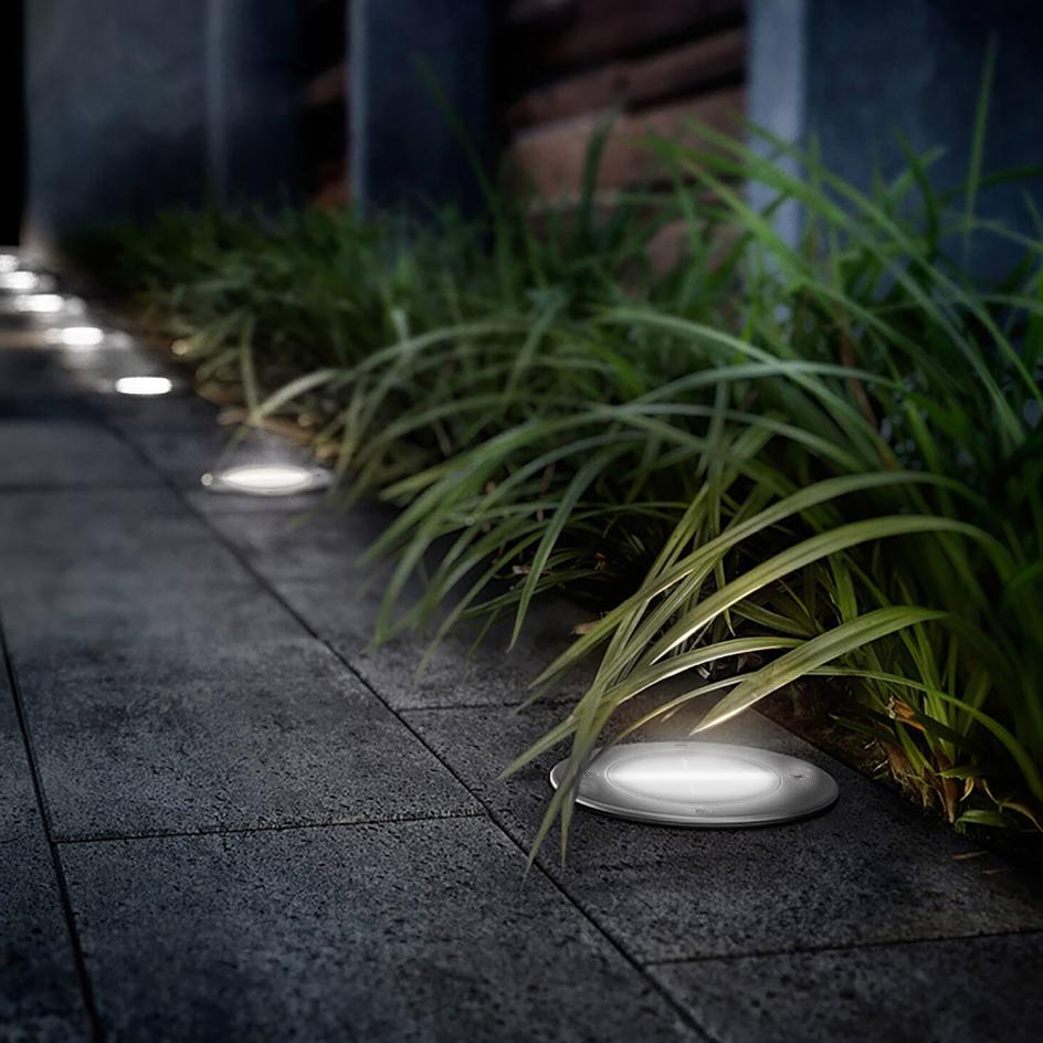 4 Pack Solar Ground Light Waterproof In-Ground Path Deck Lawn Patio Li ...